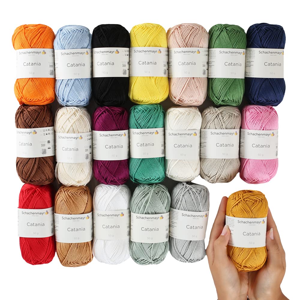 20 fios originais Skein SMC Catania, 100% algodão, total de 35,2